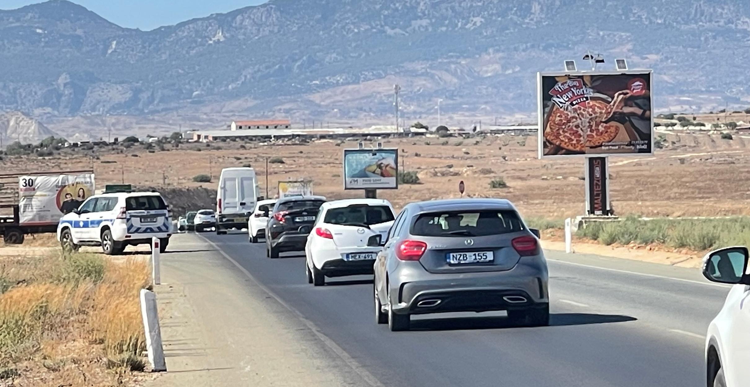 Akaki, Motorway Nicosia Troodos towards Nicosia (right)
